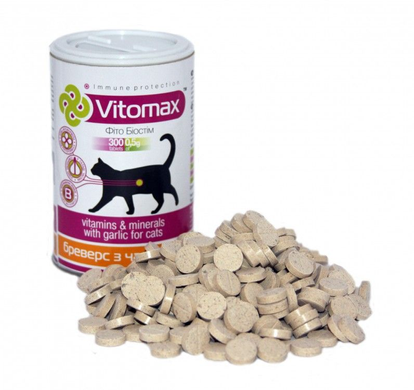 Витамины "Бреверс с пивными дрожжами и чесноком" для кошек (300 табл)
