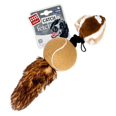 Іграшка для собак Борсук із 2-ма пищалками GiGwi Catch&fetch