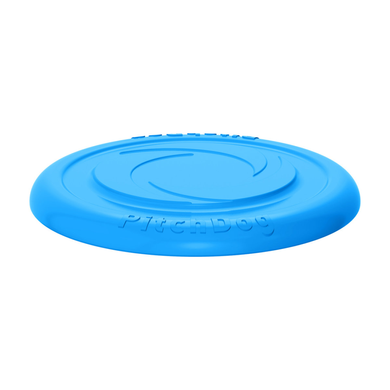 Игровая тарелка для апортировки голубая PitchDog, 24 см