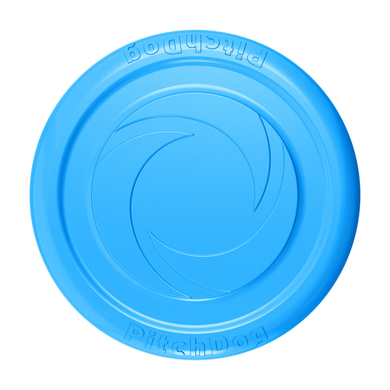 Игровая тарелка для апортировки голубая PitchDog, 24 см