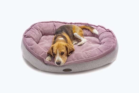 Овальний лежак Donut Soft Touch Pink