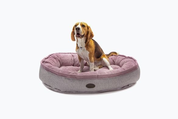 Овальний лежак Donut Soft Touch Pink