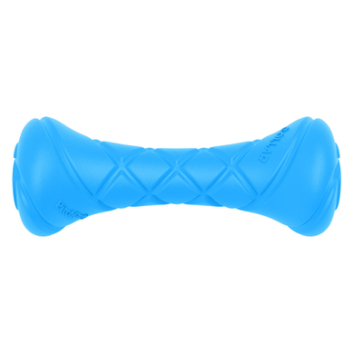 PitchDog play dumbbell, length 19 cm, diameter 7 cm, Blue toy