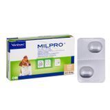 Virbac Milpro &mdash; антигельминтная таблетка Мильпро для щенков и собак весом до 10 кг