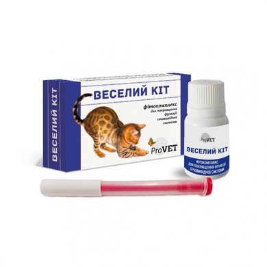 Phytocomplex ProVET "Happy Cat" for cats, to improve the function of the urinary system, 20 ml