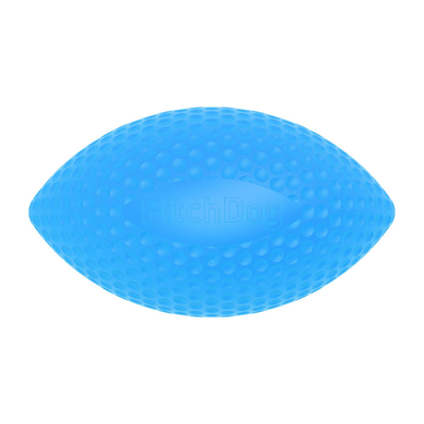 Игровой мяч для апортировки PitchDog, диаметр 9 см, голубой