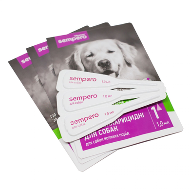 Vitomax Sempero &mdash; antiparasitic drops on the withers for dogs weighing 10&ndash;25 kg, 3 pipettes