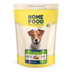 Complete low-grain dry food for active adult dogs and juniors of small breeds Lamb and Rice 700 г