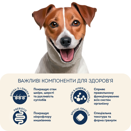 Низькозерновий сухий корм HOME FOOD для активних дорослих собак і
