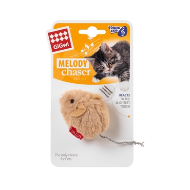 Іграшка для котів Мишка зі звуковим чіпом GiGwi Melody chaser