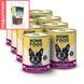 Complete wet food HOME FOOD for adult dogs with beef and salmon with vegetables in jelly, 8 х 360 g