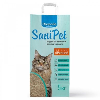 Prirоda Sani Pet — bentonite litter, large granules, 5 kg