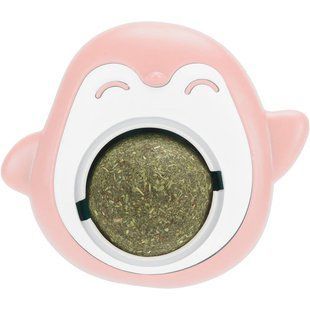 Toy-treat with catnip for cats "Penguin" pink