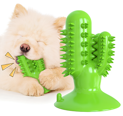 Зубная щетка для собак с пищалкой Cactus