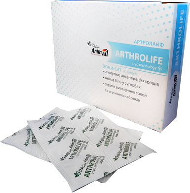 Таблетки AnimAll FitoLine Arthrolife для суглобів для котів та собак, 60 таблеток