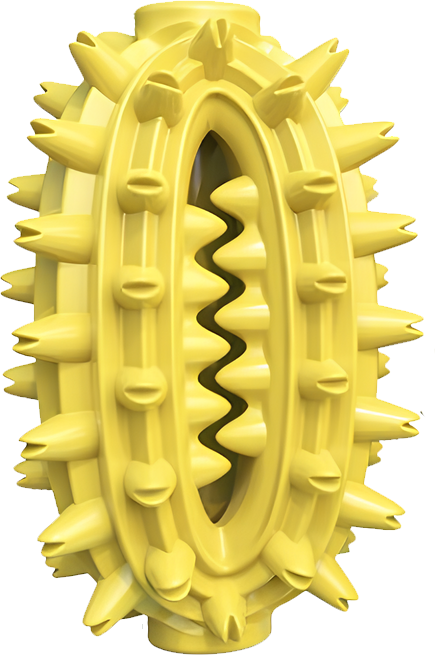 Cactus Tooth Ball yellow dog toothbrush