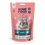 Treats for cats HOME FOOD Meat sticks Rabbit, 40 g