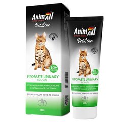 Фітопаста AnimAll VetLine Urinary для запобігання захворювань сечовидільної системи у котів, 100 г