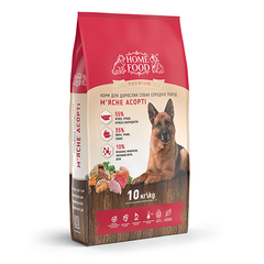 Сухий корм для дорослих собак середніх порід «М'ясне асорті» Універсальний 10 кг