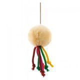 Perroda fluffy rubber ball on elastic for cats, 5 cm