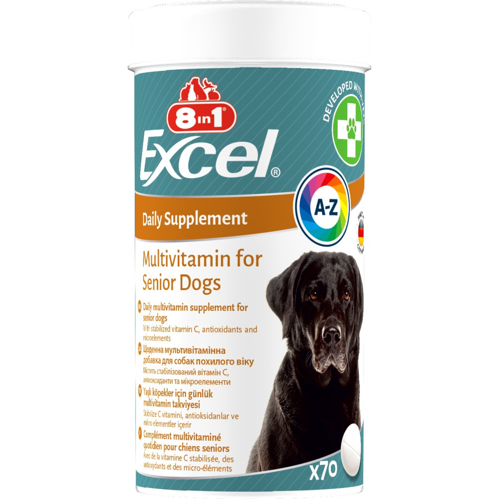 Мультивітаміни 8in1 Excel «Multi Vitamin Senior» для літніх собак