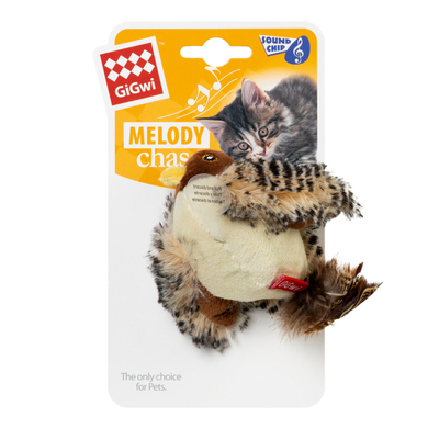 Іграшка для котів Пташка зі звуковим чіпом GiGwi Melody chaser