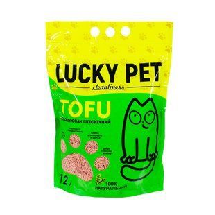 Lucky Pet Tofu Lavanda &mdash; соевый наполнитель с ароматом лаванды, 12 л (5 кг)