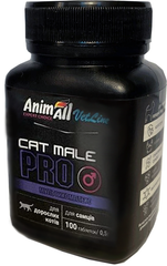 Мультивітамінний комплекс для дорослих котів AnimAll VetLine CAT MALE PRO