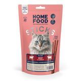 Лакомство для кошек HOME FOOD Мясная соломка из говядины и моркови, 40 г