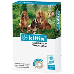 Нашийник Bayer Kiltix проти бліх та кліщів для собак, 48 см