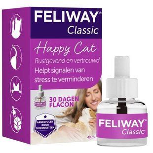 Ceva FELIWAY Classic&mdash; змінний блок для дифузора Фелівей з феромонами для заспокоєння та зняття стресу у котів, 48 мл