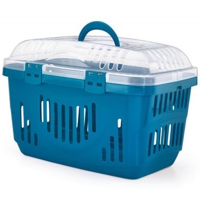Georplast Rocket Transparent &mdash; переноска для собак і котів з верхнім прозорим відкриттям, 49&times;33&times;33 см