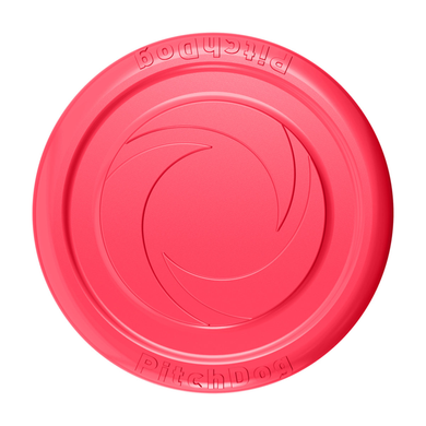 Ігрова тарілка для апортування рожева PitchDog, 24 см