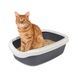 Природа Comfort M - туалет з високими бортами для котів сірий 41 х 30 х 13,5 см