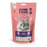 Лакомство для кошек HOME FOOD Мясная соломка из индейки и оливок, 40 г