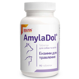 Enzymes for dogs and cats with indigestion Dolfos AmylaDol, 90 tablets