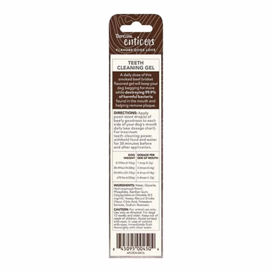 TropiClean Enticers Oral Care Gel for Dogs ‘Smoked Beef Breast’, 59 ml