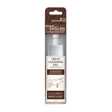 TropiClean Enticers Oral Care Gel for Dogs ‘Smoked Beef Breast’, 59 ml