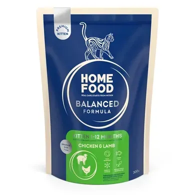 Сухий корм HOME FOOD для кошенят Курка та ягня