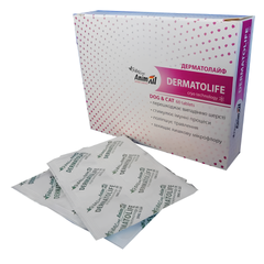 Таблетки AnimAll FitoLine Dermatolife для профилактики заболеваний кожи у кошек и собак, 60 таблеток