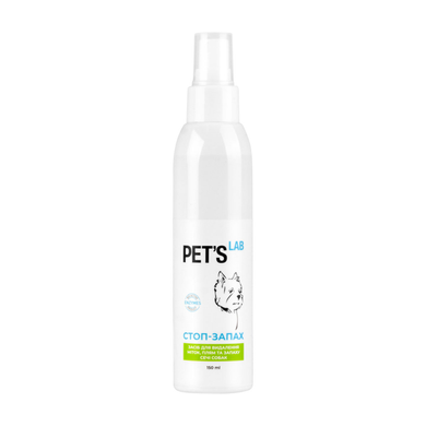 Means for removing stains and the smell of dog urine Pet's Lab STOP-ODOR, 150 ml