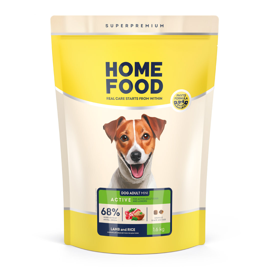 Low-grain dry dog food Lamb and rice