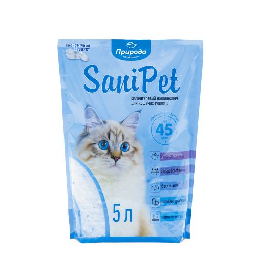 Силікагелевий наповнювач Sani Pet