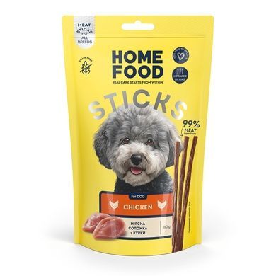 Treats for dogs HOME FOOD Meat sticks Chicken, 80 g
