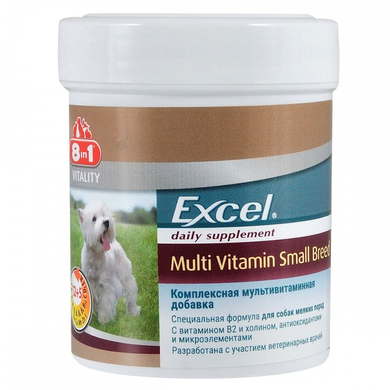 Мультивітаміни 8in1 Excel «Multi Vitamin Small Breed» для дрібних порід собак