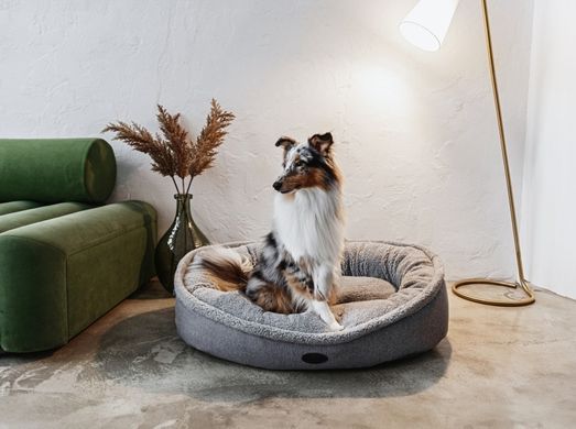 Donut Fur Gray NEW Oval Bed