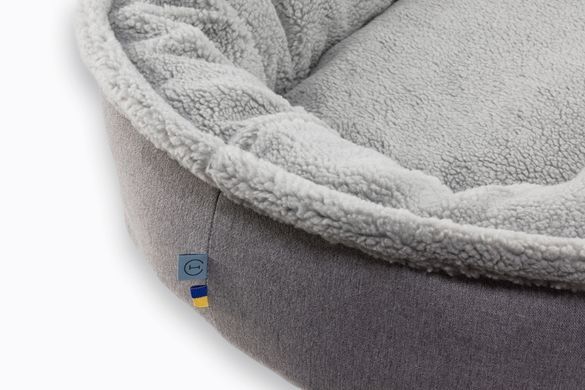Donut Fur Gray NEW Oval Bed