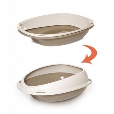 Georplast Shuttle &mdash; туалет открытый с рамкой для кошек 57x40x19 см