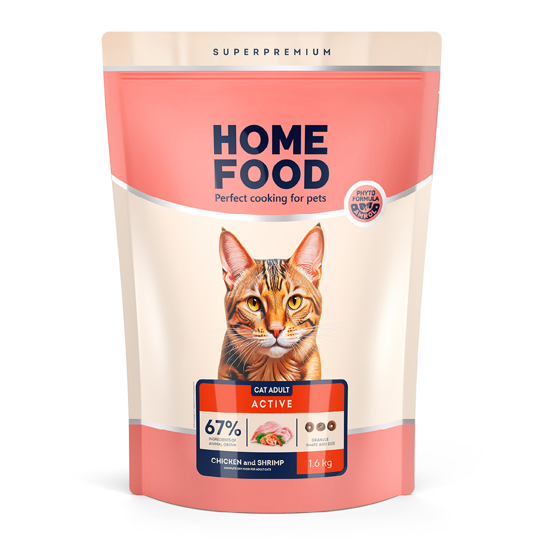HOME FOOD корм для активних котів