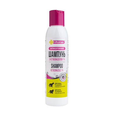 Vitomax antiseptic shampoo with ketoconazole 1% for cats and dogs, 150 ml